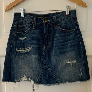 Flying Monkey Distressed Jean Skirt